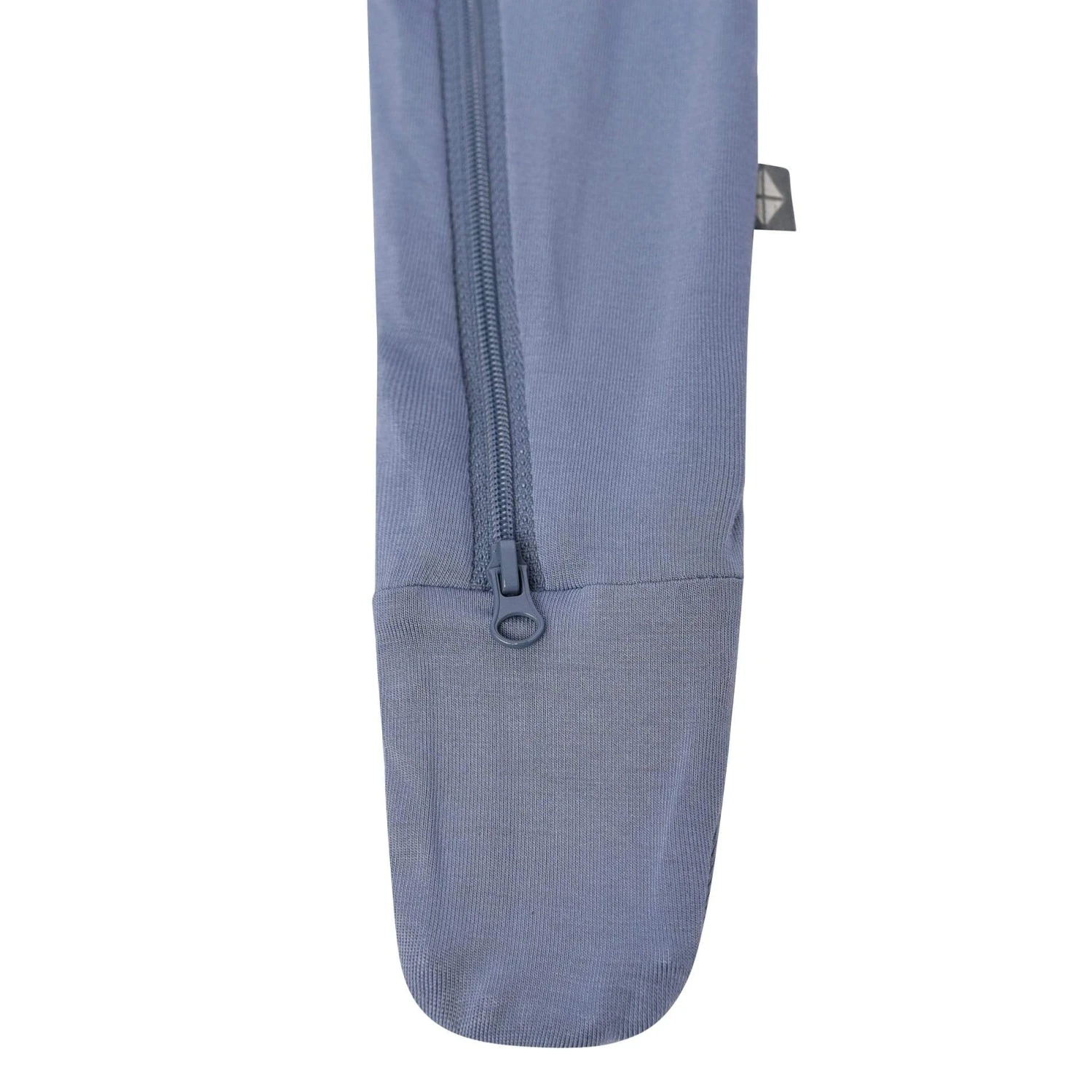 Zippered Footie In Slate 6 Zippered Footie In Slate - Image 6