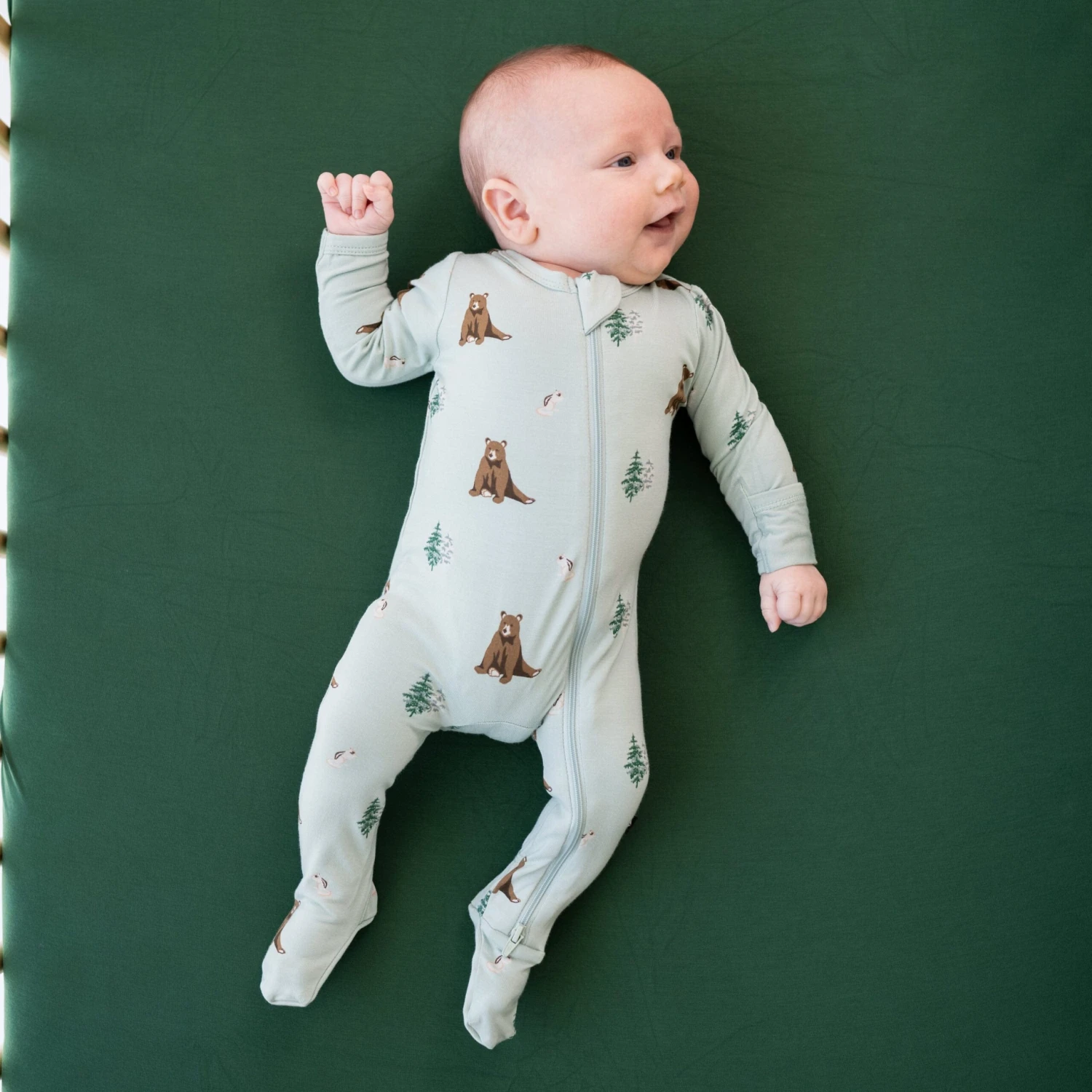 Zippered Footie In Trail 2 Zippered Footie In Trail - Image 2