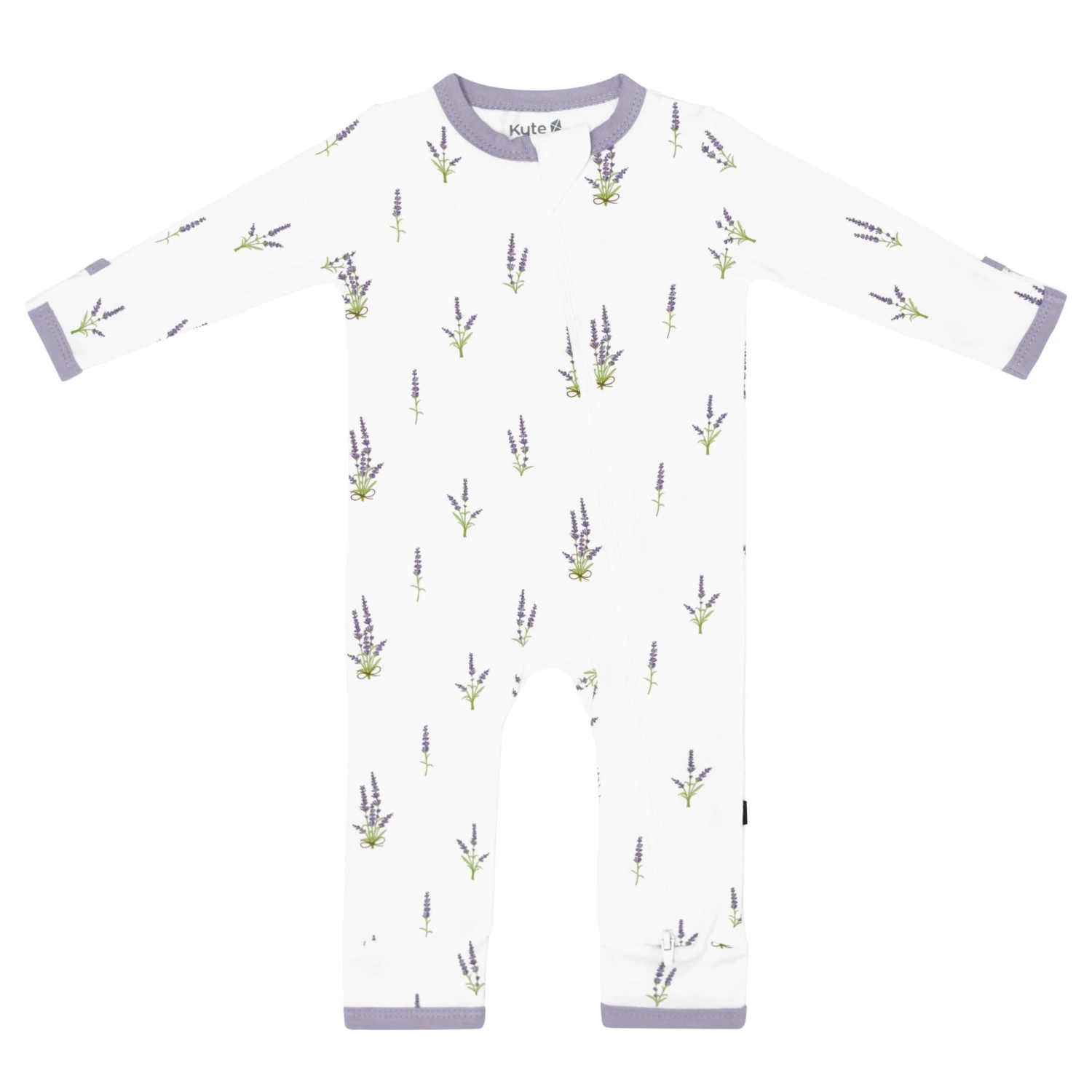 Zippered Romper In Lavender 1 Zippered Romper In Lavender