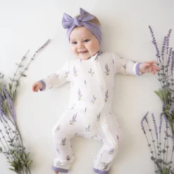 Zippered Romper In Lavender 7 Zippered Romper In Lavender -Kyte Baby Shop kyte baby zippered rompers zippered romper in lavender 32171945197679