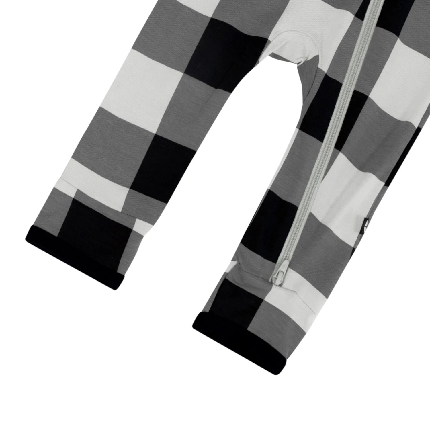 Zippered Romper In Midnight Plaid 6 Zippered Romper In Midnight Plaid - Image 6