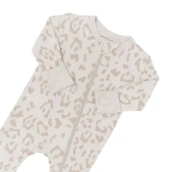 Zippered Romper In Oat Leopard 8 Zippered Romper In Oat Leopard -Kyte Baby Shop kyte baby zippered rompers zippered romper in oat leopard 32326619889775 scaled